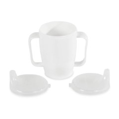 Čaša s dvije ručke i dva poklopca bijela D, Junghans 6907017